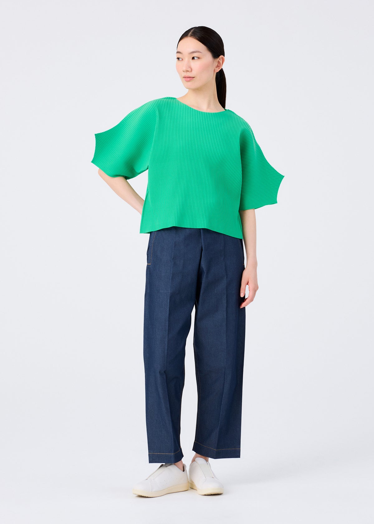 GIZA GIZA PLEATS、ウィメンズ_トップス_トップ、着用画像3