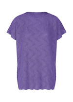 WAVE KNIT STRETCH PLEATS、ウィメンズ_トップス_トップ、パープル