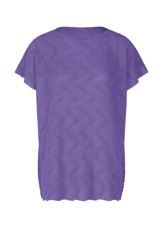 WAVE KNIT STRETCH PLEATS、ウィメンズ_トップス_トップ、パープル