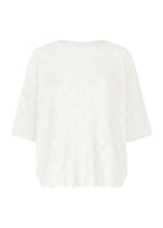 WAVE KNIT STRETCH PLEATS、ウィメンズ_トップス_トップ、ホワイト