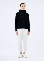 FINE KNIT PLEATS BLACK、ウィメンズ_トップス_カーディガン、着用画像3