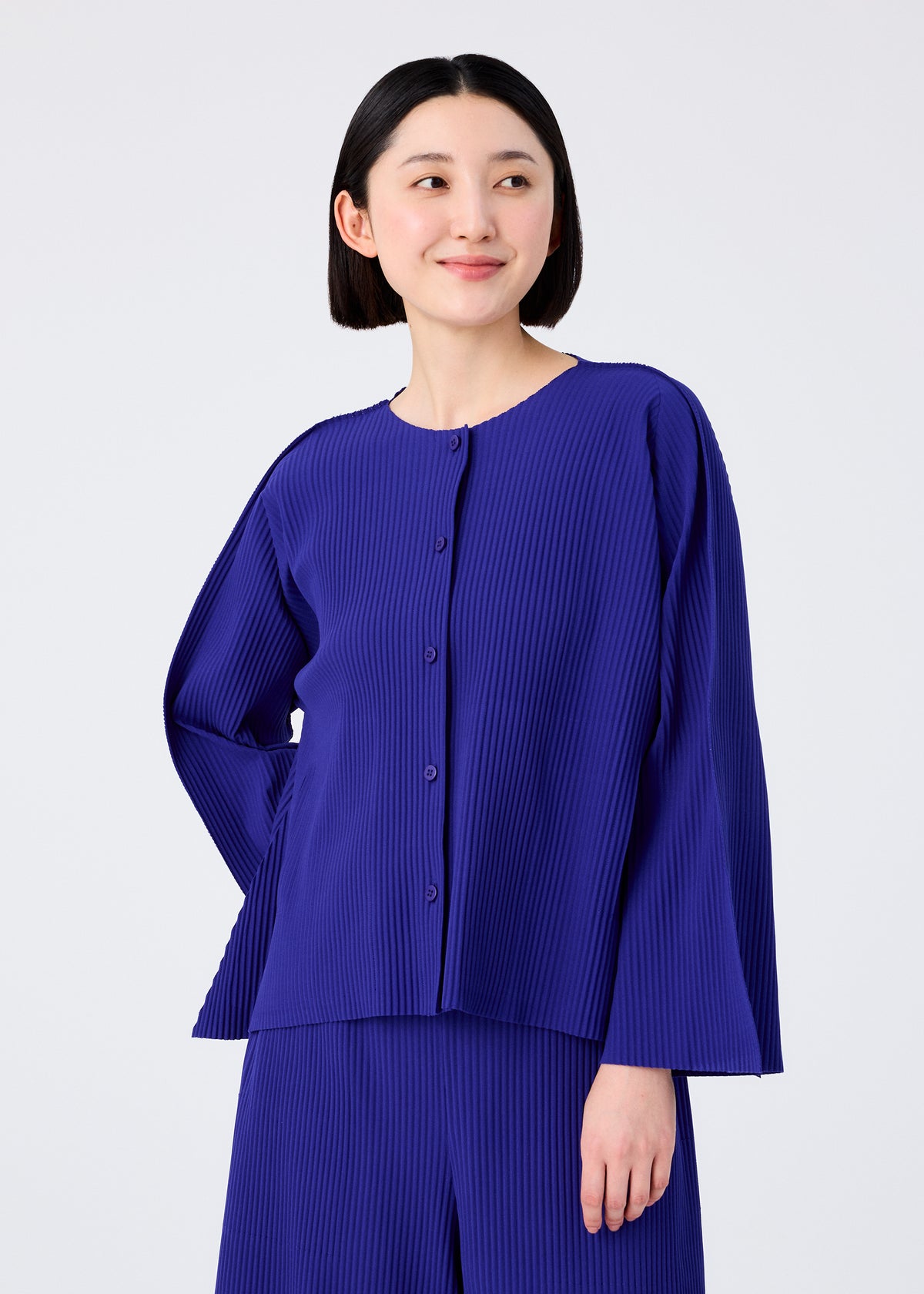 FLARE PLEATS、ウィメンズ_トップス_カーディガン、着用画像1