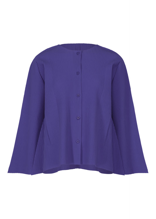 FLARE PLEATS、ウィメンズ_トップス_カーディガン、ブルー