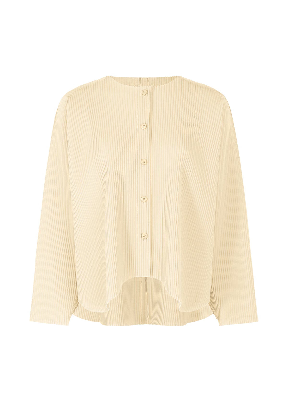 AURORA PLEATS、ウィメンズ_トップス_カーディガン、ホワイト