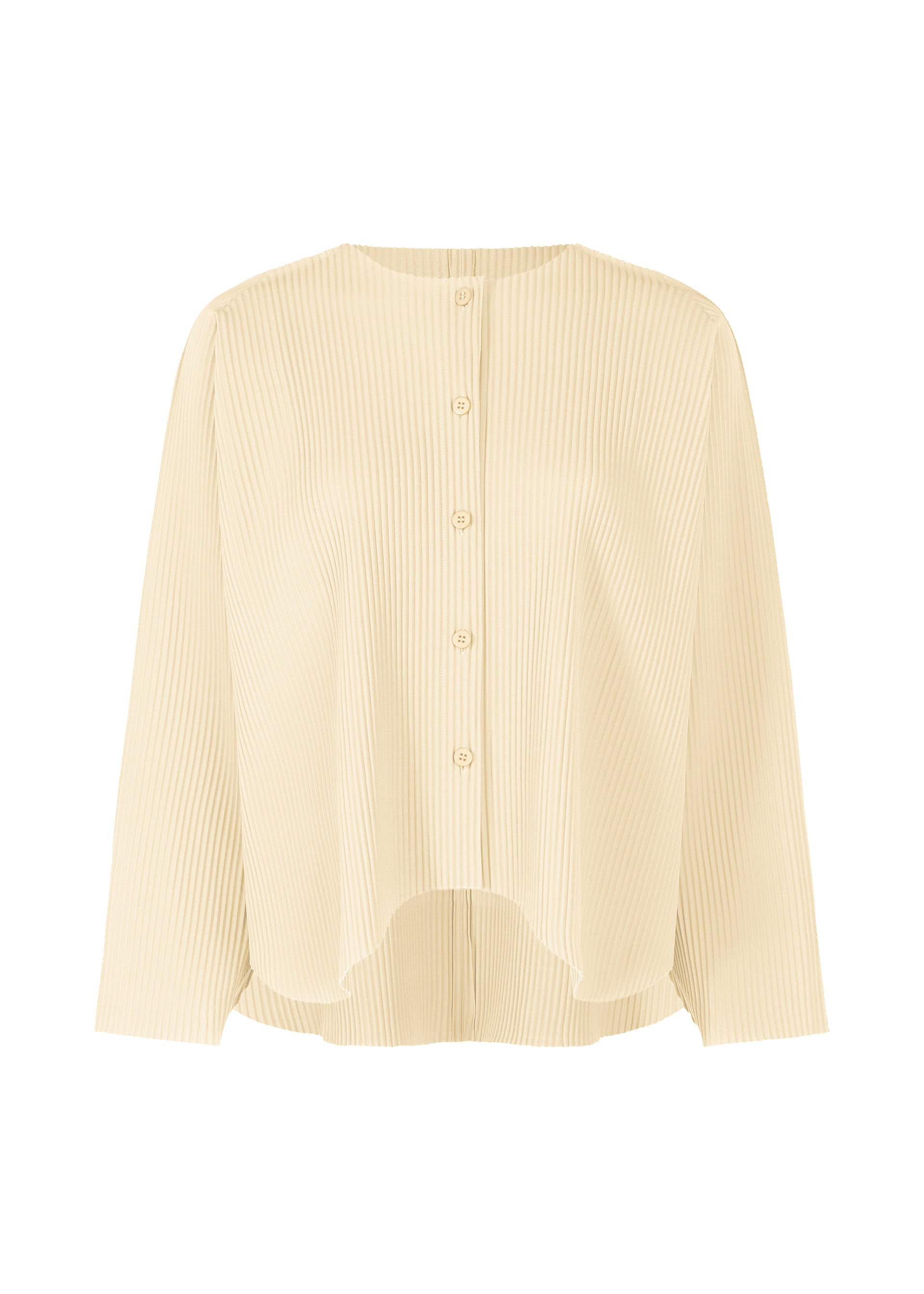 AURORA PLEATS、ウィメンズ_トップス_カーディガン、ホワイト