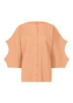 GIZA GIZA PLEATS、ウィメンズ_トップス_カーディガン、オレンジ