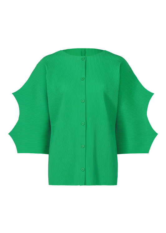 GIZA GIZA PLEATS、ウィメンズ_トップス_カーディガン、グリーン