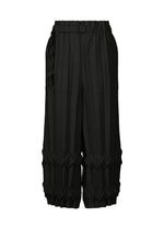 TREE PLEATS、ウィメンズ_パンツ、ブラック