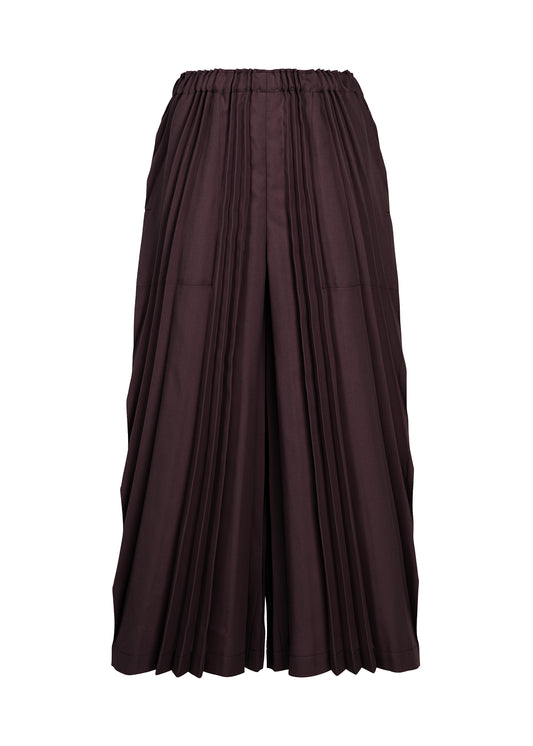 TOWER PLEATS BOTTOM、ウィメンズ_パンツ、パープル