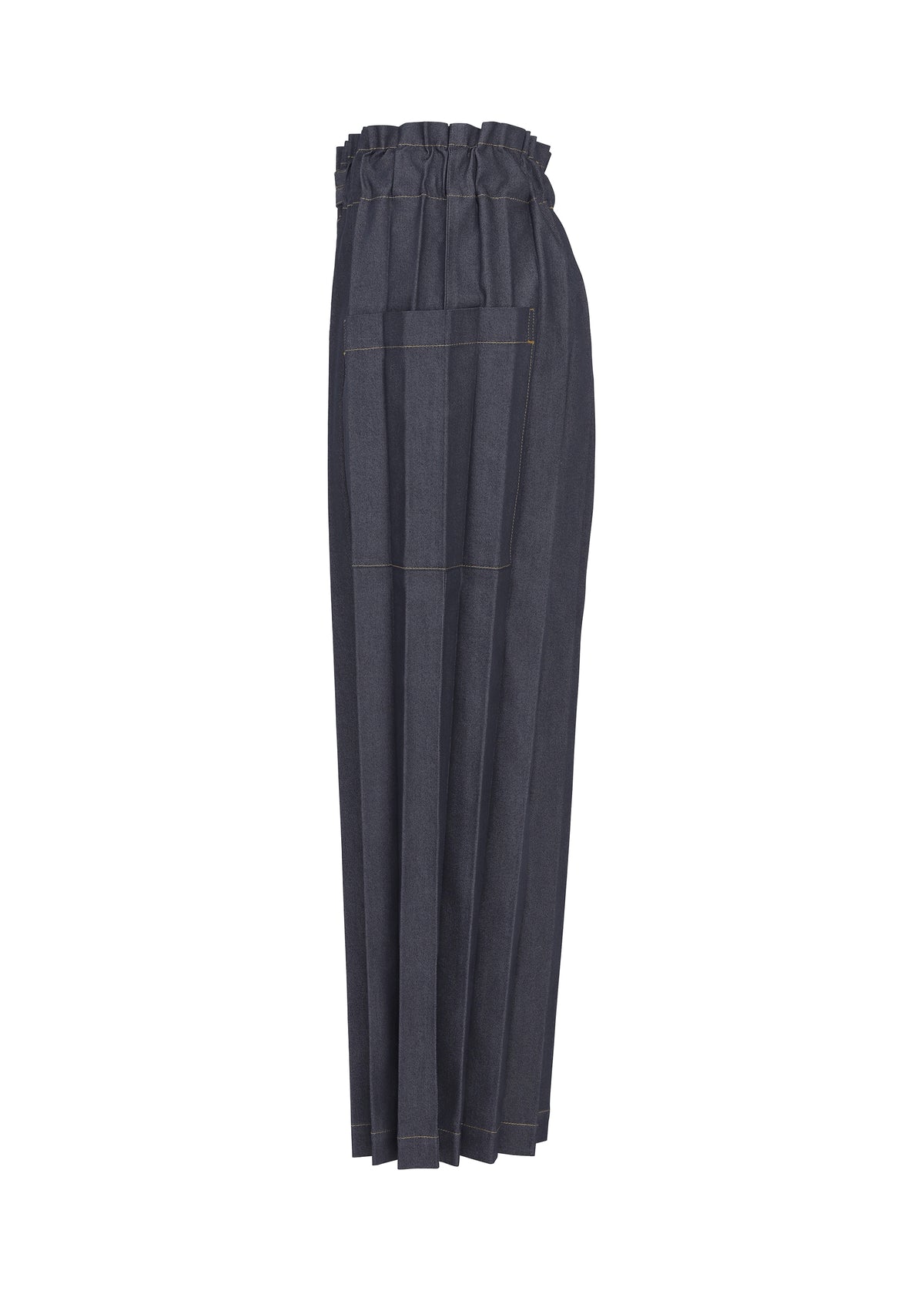 DENIM PLEATS BOTTOM、ウィメンズ_パンツ、ディテール画像2