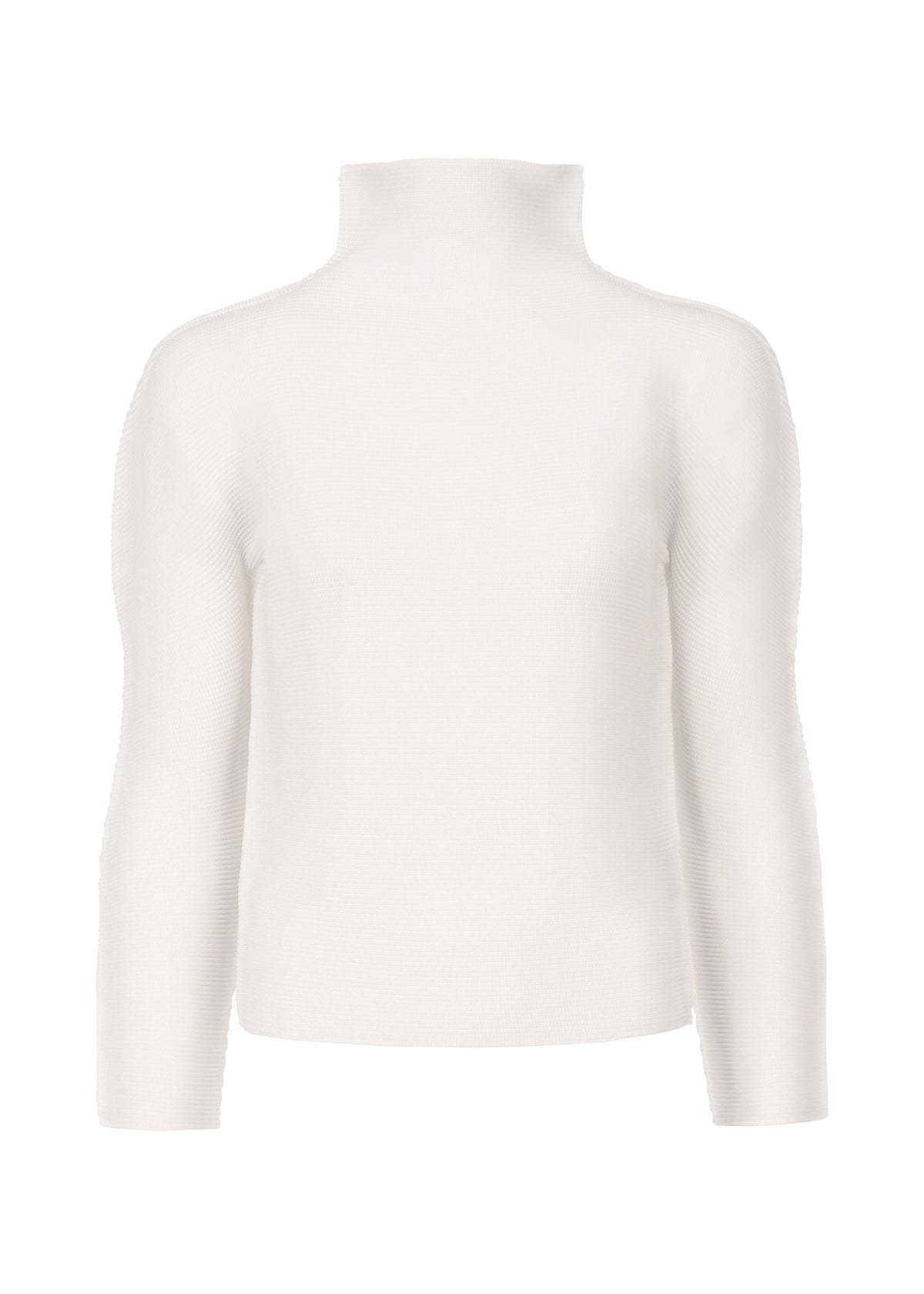 STRETCH PLEATS、ウィメンズ_トップス_トップ、ホワイト