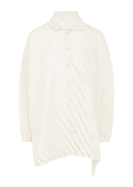 ANGLE PLEATS SHIRT、ウィメンズ_トップス_トップ、ホワイト
