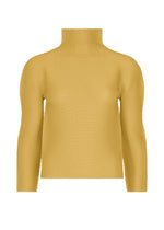 STRETCH PLEATS 4、ウィメンズ_トップス_トップ、イエロー