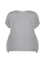 ACCORDION STRETCH PLEATS、ウィメンズ_トップス_トップ、グレー