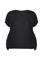 ACCORDION STRETCH PLEATS、ウィメンズ_トップス_トップ、ブラック