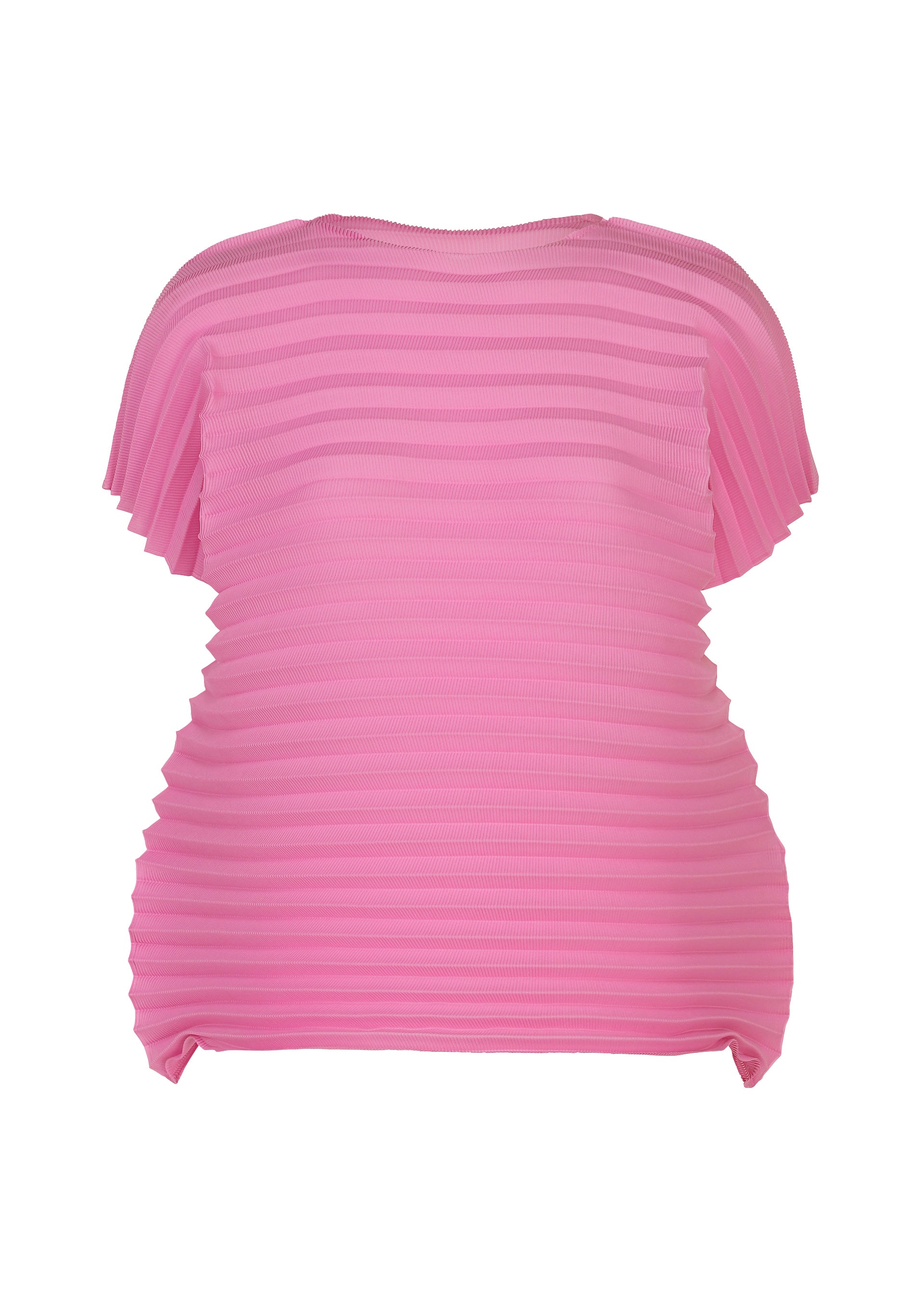 ACCORDION STRETCH PLEATS、ウィメンズ_トップス_トップ、ピンク