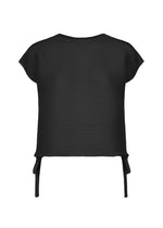 SQUARE STRETCH PLEATS、ウィメンズ_トップス_トップ、ブラック