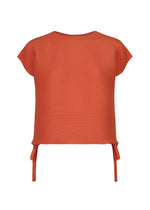 SQUARE STRETCH PLEATS、ウィメンズ_トップス_トップ、レッド