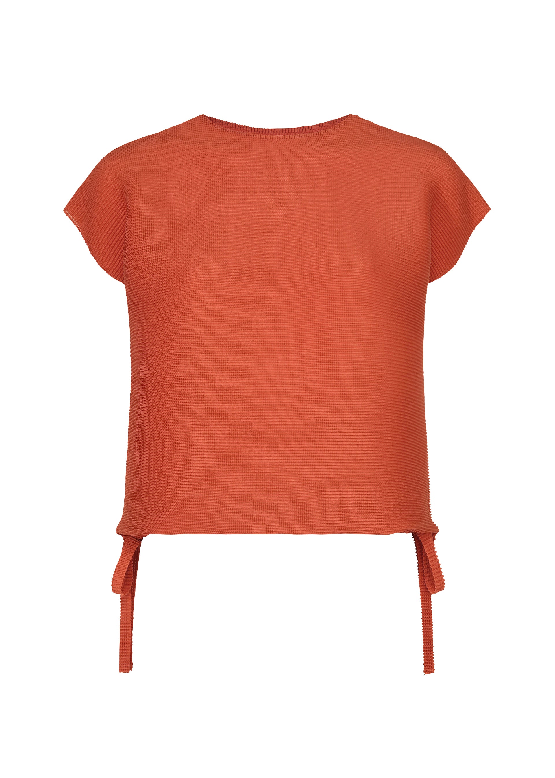 SQUARE STRETCH PLEATS、ウィメンズ_トップス_トップ、レッド