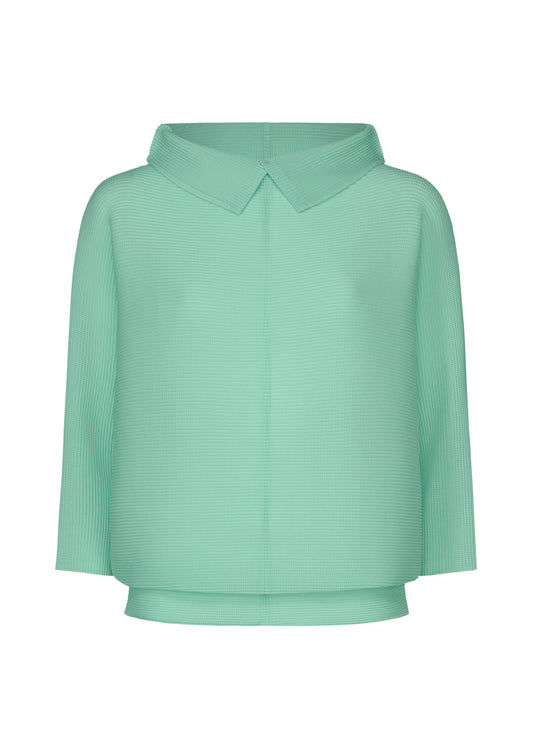 DOLMAN STRETCH PLEATS 1、ウィメンズ_トップス_トップ、ブルー