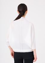 DOLMAN STRETCH PLEATS、ウィメンズ_トップス_カーディガン、着用画像2