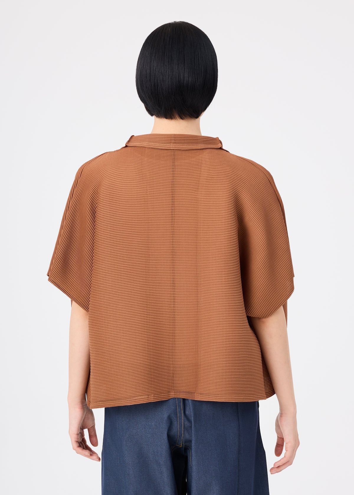 SQUARE STRETCH PLEATS、ウィメンズ_トップス_カーディガン、着用画像2