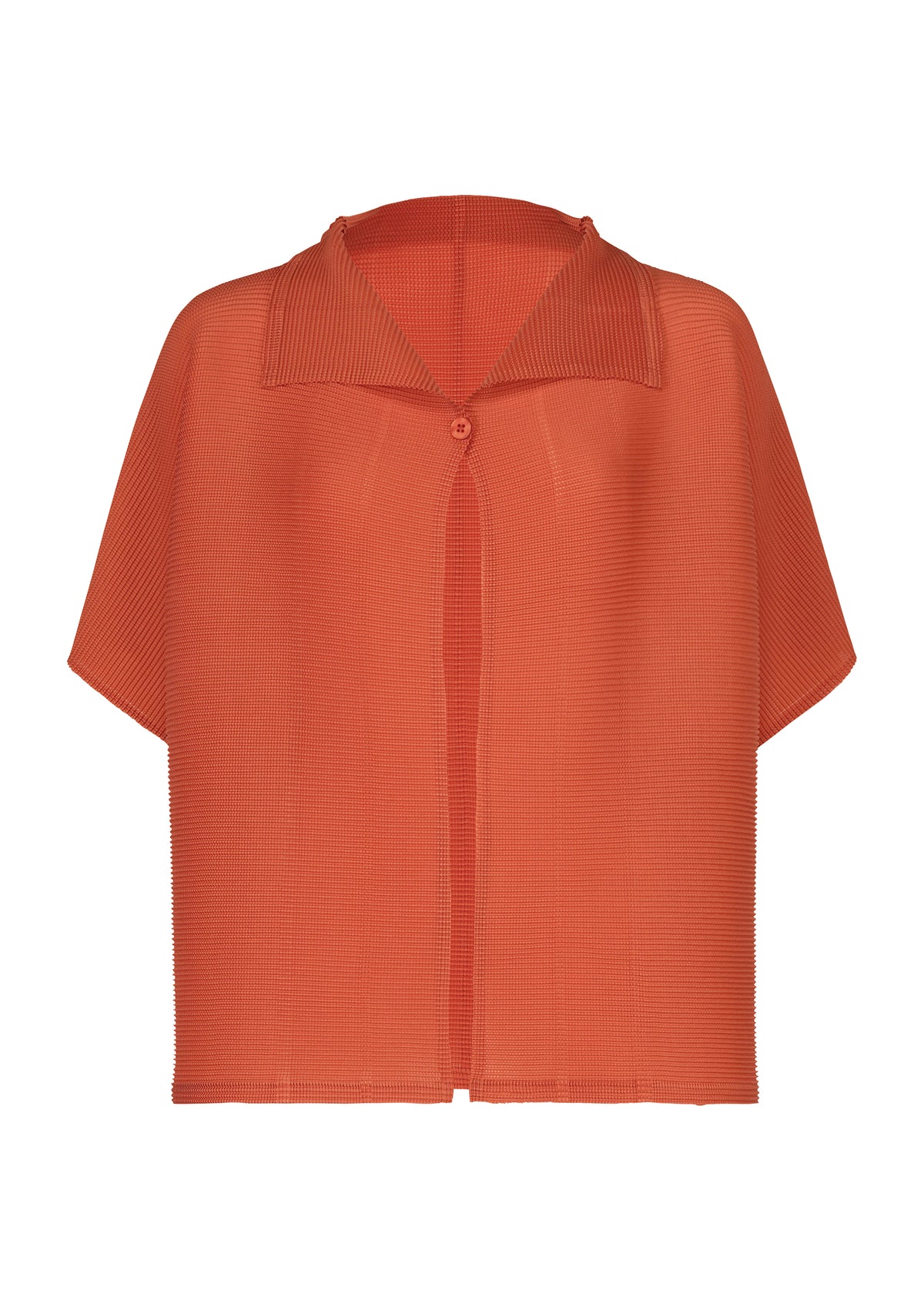 SQUARE STRETCH PLEATS、ウィメンズ_トップス_カーディガン、レッド