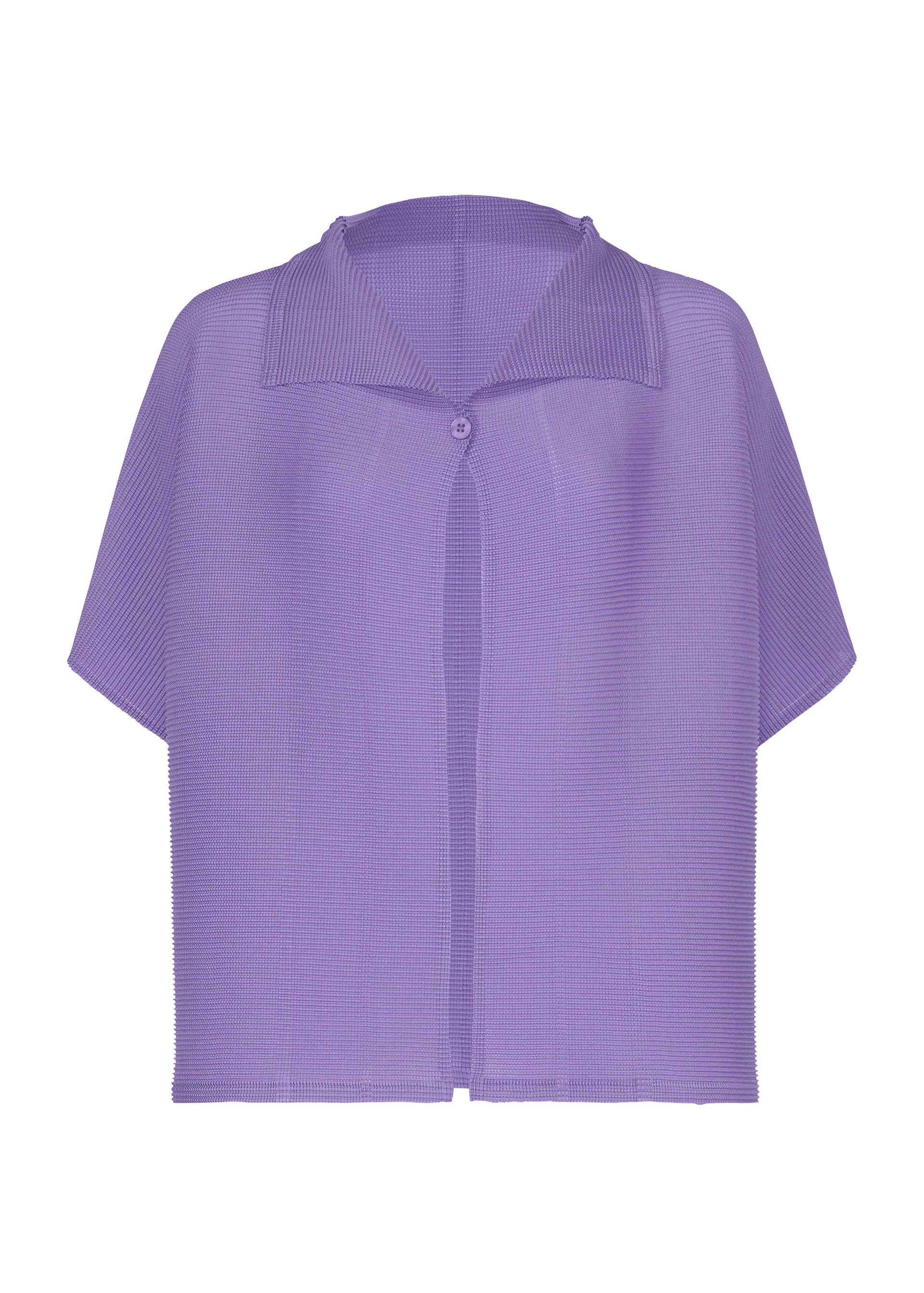 SQUARE STRETCH PLEATS、ウィメンズ_トップス_カーディガン、パープル