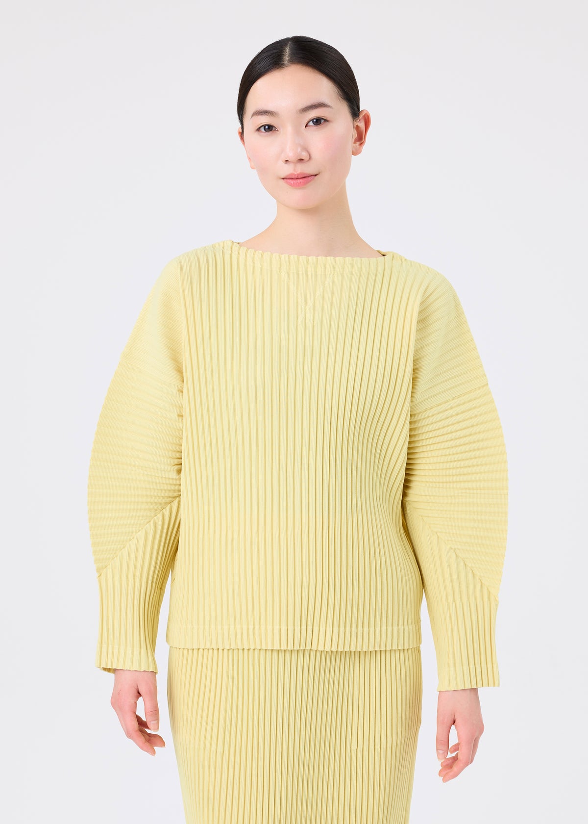 CORDUROY PLEATS、ウィメンズ_トップス_トップ、着用画像1