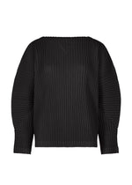 CORDUROY PLEATS、ウィメンズ_トップス_トップ、ブラック