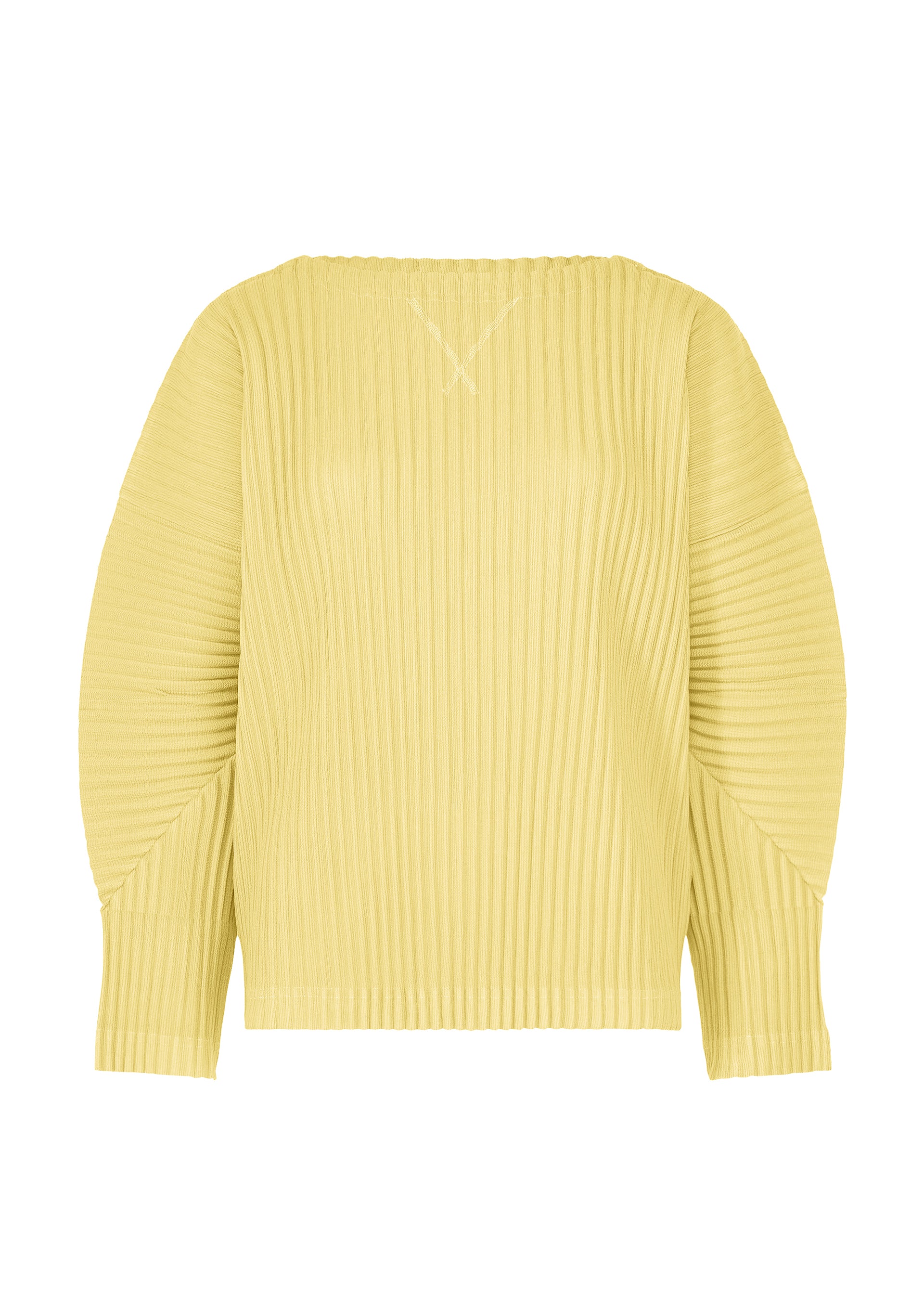 最終値下　美品　me ISSEY MIYAKE 長袖トップス カーディガン　黄色 CORDUROY PLEATS – isseymiyake.com