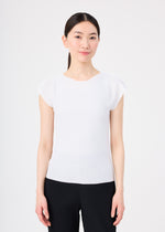 KNIT STRETCH PLEATS、ウィメンズ_トップス_トップ、着用画像1