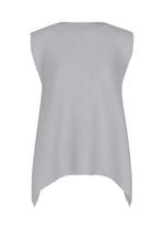 TOWER KNIT STRETCH PLEATS、ウィメンズ_トップス_トップ、グレー