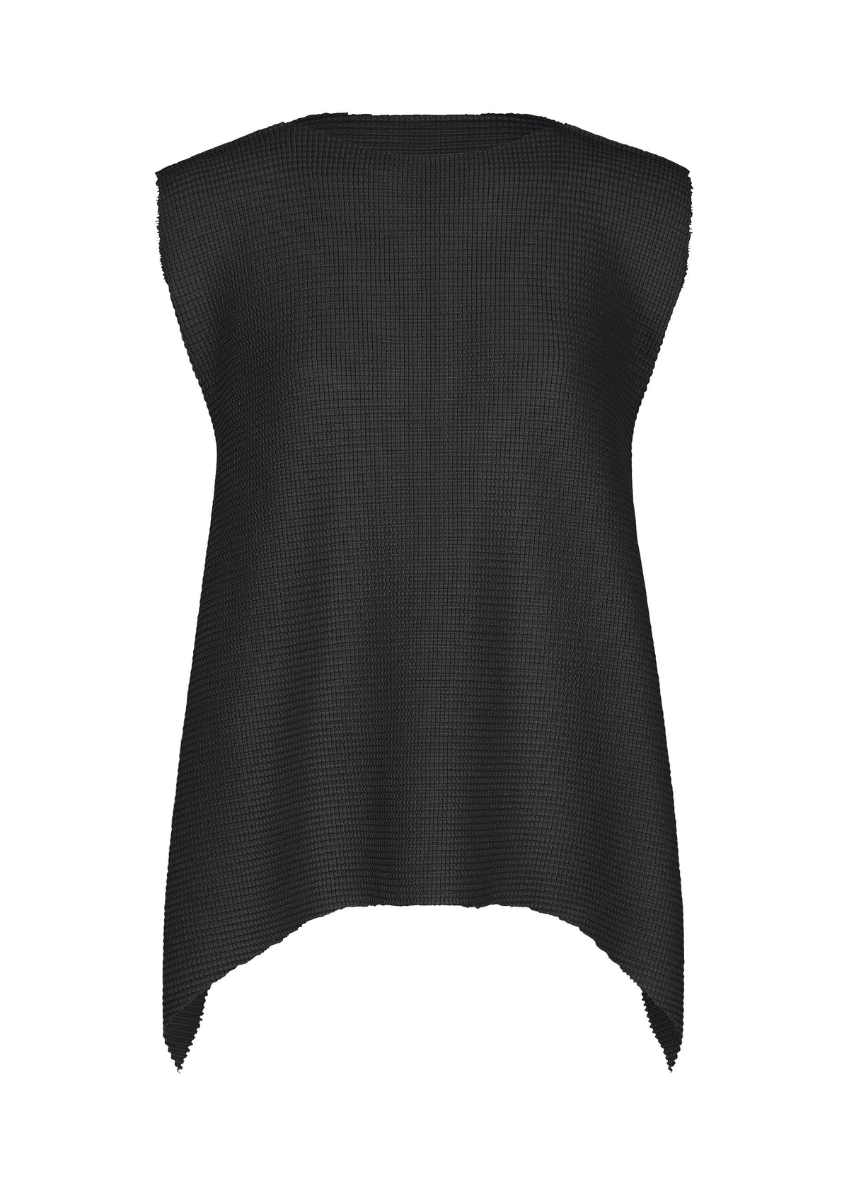 TOWER KNIT STRETCH PLEATS、ウィメンズ_トップス_トップ、ブラック