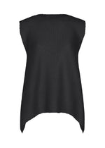 TOWER KNIT STRETCH PLEATS、ウィメンズ_トップス_トップ、ブラック