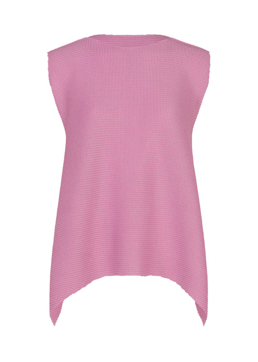 TOWER KNIT STRETCH PLEATS、ウィメンズ_トップス_トップ、ピンク