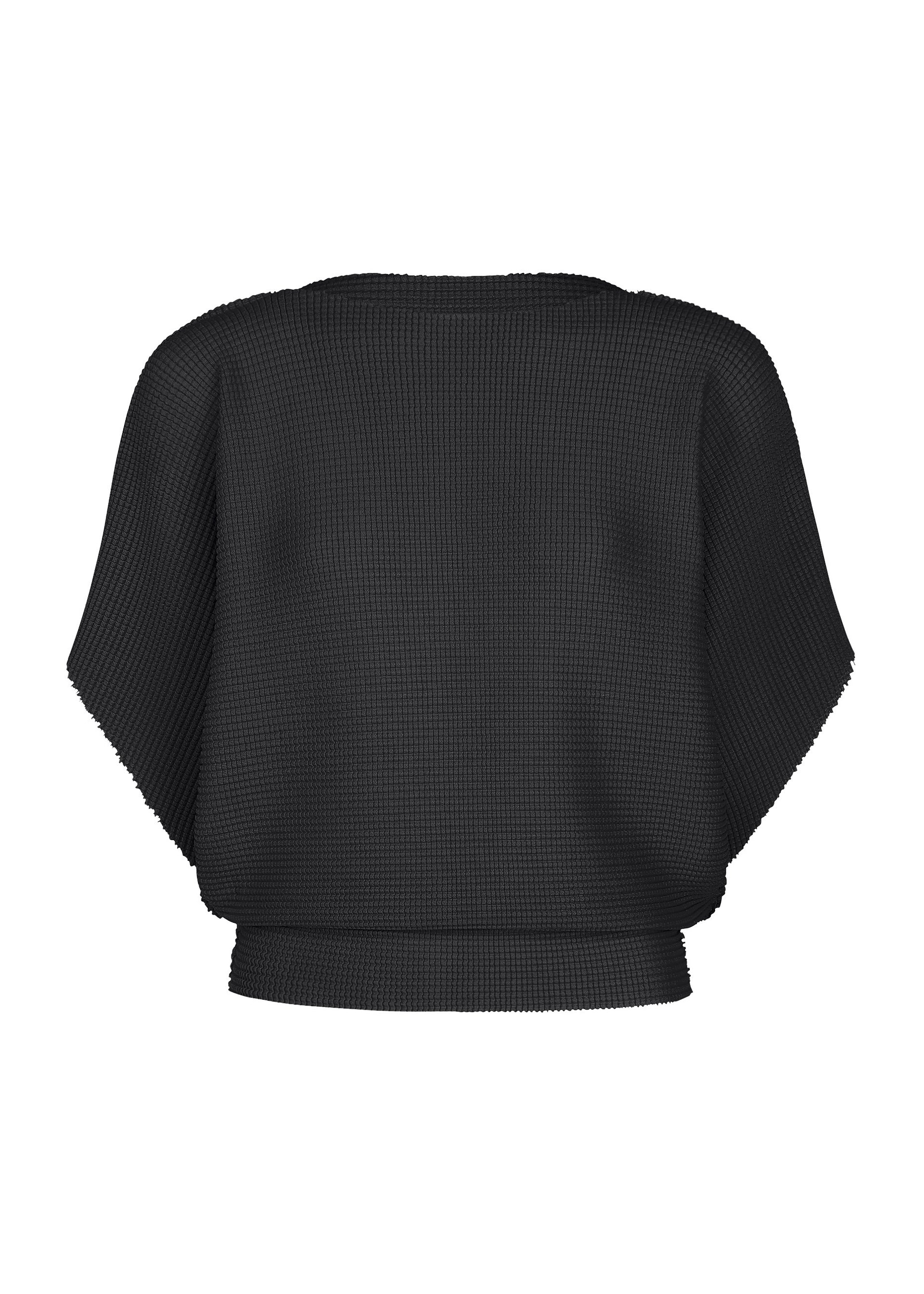 TOWER KNIT STRETCH PLEATS、ウィメンズ_トップス_トップ、ブラック
