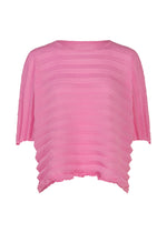 ACCORDION SEE-THROUGH CREPE、ウィメンズ_トップス_トップ、ピンク