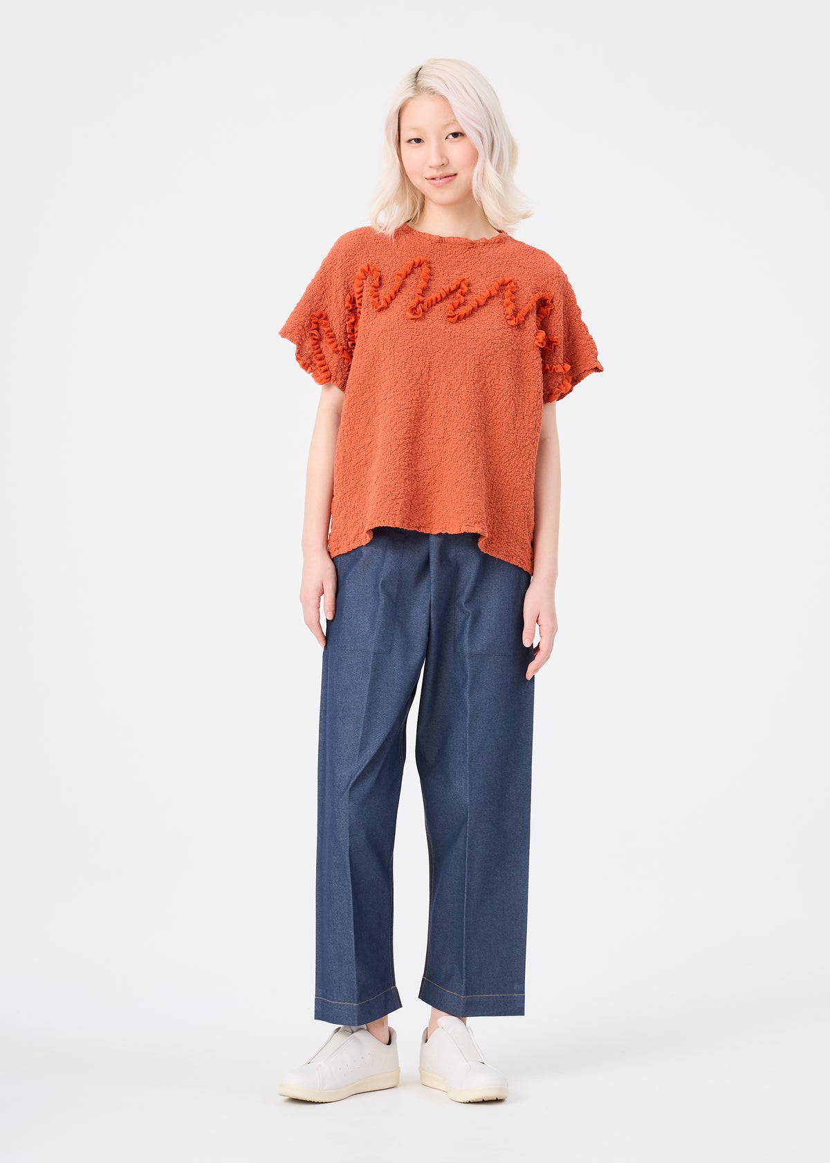 LEAF TULLE CAULIFLOWER、ウィメンズ_トップス_トップ、着用画像3