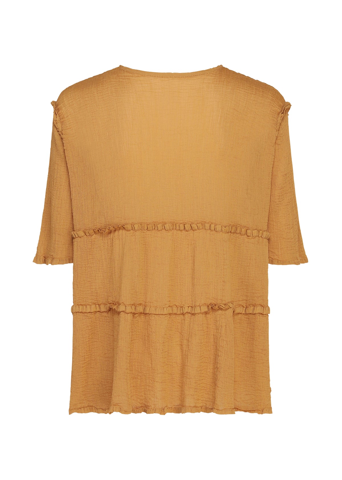 FLARE SEE-THROUGH CREPE、ウィメンズ_トップス_トップ、ディテール画像1