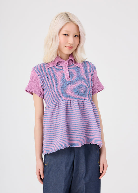 STRIPE CAULIFLOWER、ウィメンズ_トップス_トップ、着用画像1