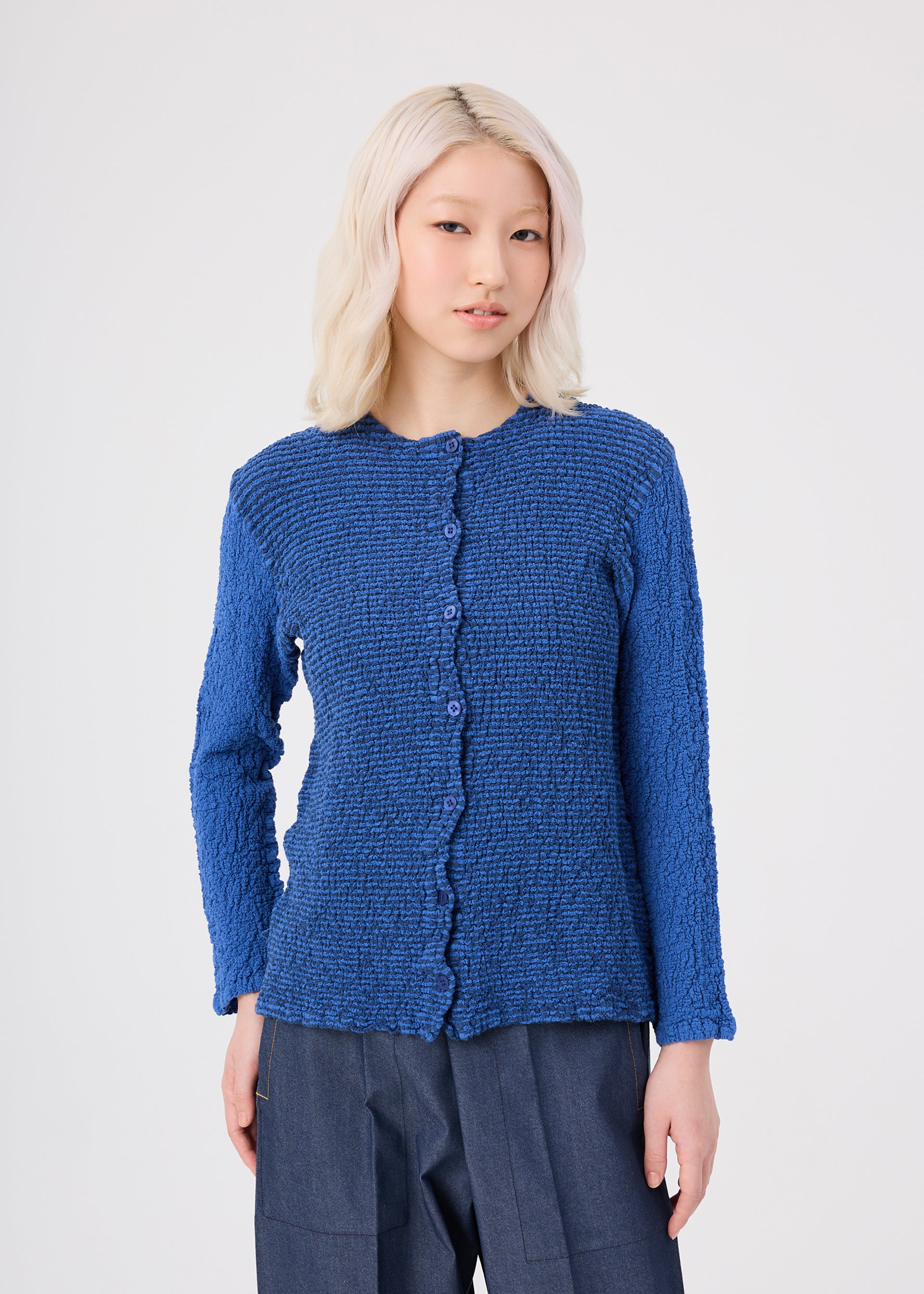 STRIPE CAULIFLOWER、ウィメンズ_トップス_カーディガン、着用画像1