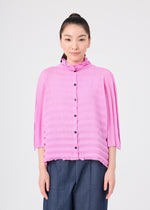 ACCORDION SEE-THROUGH CREPE、ウィメンズ_トップス_カーディガン、着用画像1
