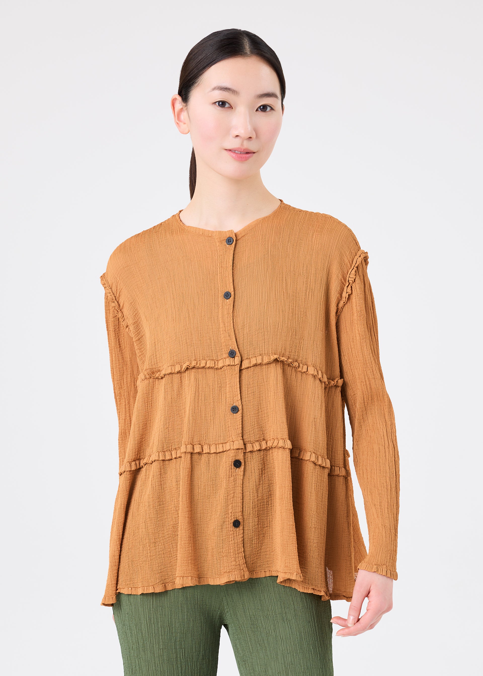 新品未使用★ISSEY MIYAKEシースルー長袖カーディガン FLARE SEE-THROUGH CREPE – isseymiyake.com