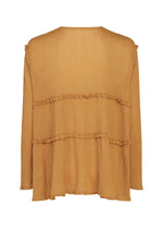 FLARE SEE-THROUGH CREPE、ウィメンズ_トップス_カーディガン、ディテール画像1