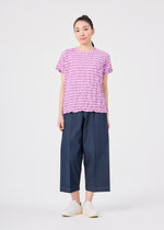 STRIPE MERINGUE T-SHIRT、ウィメンズ_トップス_トップ、着用画像3