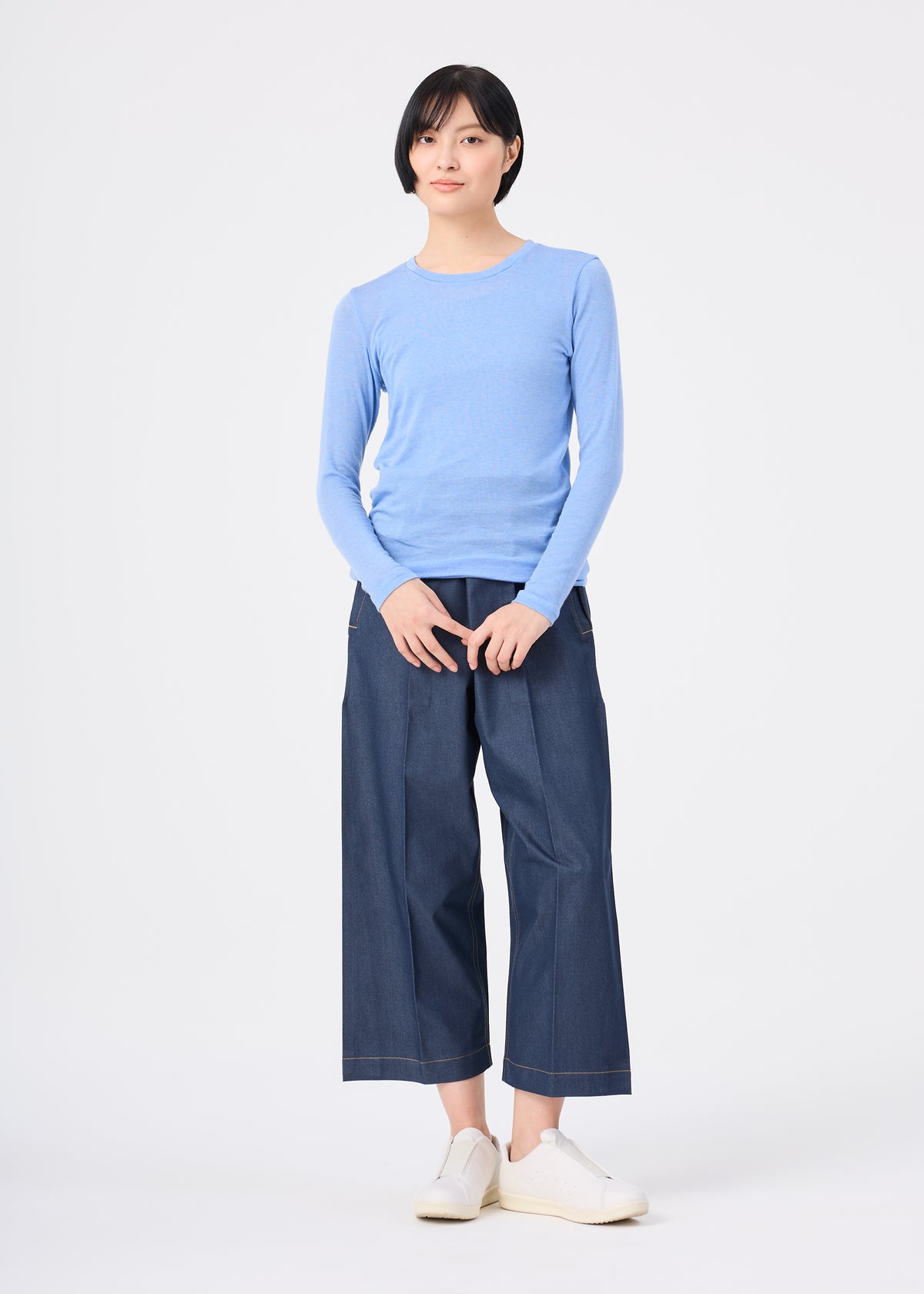 WOOL MIX JERSEY、ウィメンズ_トップス_トップ、着用画像3