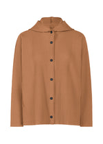 FINE KNIT PLEATS COLOR 2、ウィメンズ_ジャケット&コート_ジャケット＆ブルゾン、ブラウン