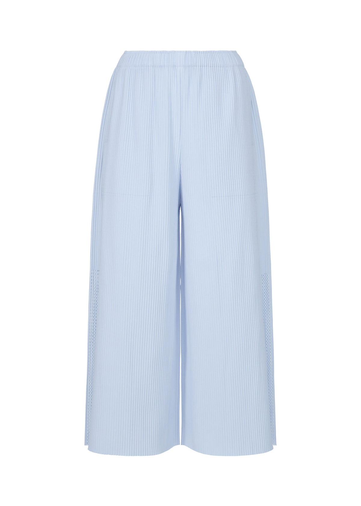 MESH PLEATS、ウィメンズ_パンツ、ブルー
