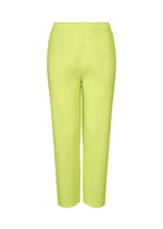 FINE KNIT PLEATS COLOR 1、ウィメンズ_パンツ、イエロー